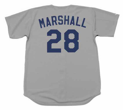 MIKE MARSHALL Los Angeles Dodgers 1988 Majestic Throwback Away