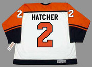 DERIAN HATCHER Philadelphia Flyers 2005 Away CCM Throwback NHL Hockey Jersey - Back