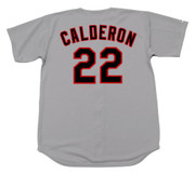 IVAN CALDERON Chicago White Sox 1990 Majestic Throwback Away Baseball Jersey - BACK