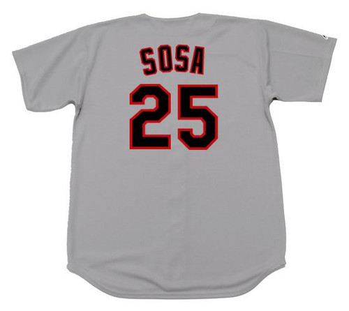 MAJESTIC  SAMMY SOSA Chicago Cubs 1999 Throwback Away Baseball Jersey