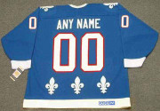 QUEBEC NORDIQUES 1990's CCM Vintage Away Customized NHL Hockey Jersey - BACK