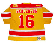 DEREK SANDERSON Philadelphia Blazers 1973 WHA Throwback Hockey Jersey - BACK