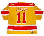 DANNY LAWSON Philadelphia Blazers 1973 WHA Throwback Hockey Jersey - BACK