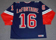 PAT LAFONTAINE New York Rangers 1997 CCM Throwback Alternate NHL Jersey - BACK