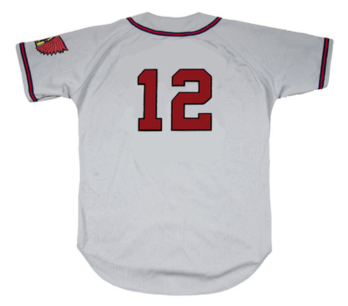 EDDIE STANKY  Boston Braves 1949 Away Majestic Throwback Baseball Jersey