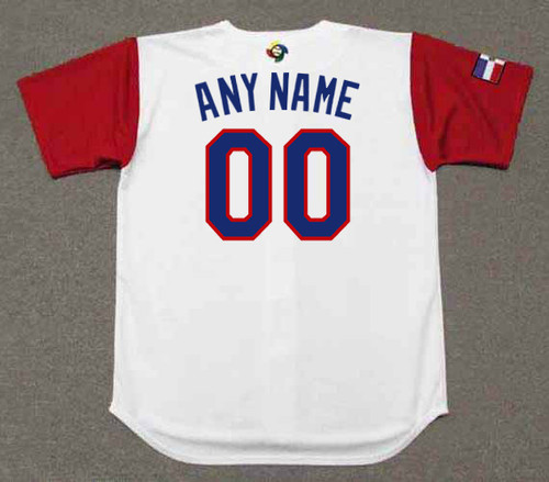 Custom name - Dominican Republic Baseball Tee Jersey Shirt Printed