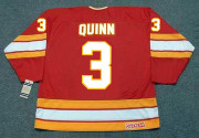 PAT QUINN Atlanta Flames 1976 CCM Throwback Away NHL Hockey Jersey