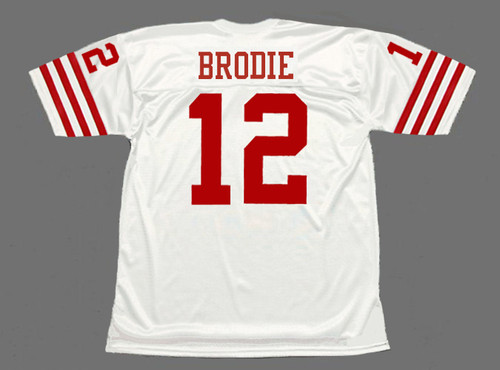 JOHN BRODIE San Francisco 49ers 1973 Away Throwback NFL Football