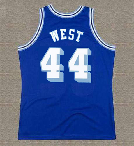 JERRY WEST  Los Angeles Lakers 1960's Throwback NBA Basketball Jersey