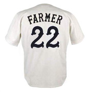 ED FARMER Chicago White Sox 1980 Home Majestic Throwback Baseball Jersey - BACK