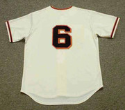 J.T. SNOW San Francisco Giants 2002 Home Majestic Throwback Baseball Jersey - BACK