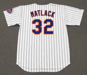 JON MATLACK New York Mets 1973 Home Majestic Baseball Throwback Jersey - BACK