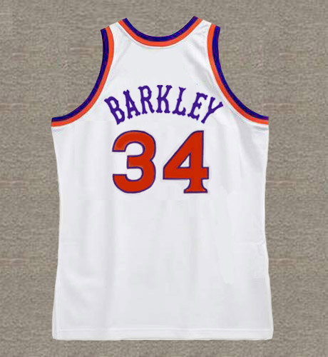 Phoenix Suns Swingman White Charles Barkley Throwback Jersey - Men's