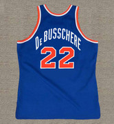 DAVE DeBUSSCHERE New York Knicks 1973 Away Throwback NBA Basketball Jersey - BACK