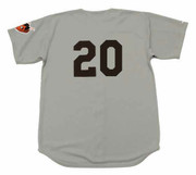 VIC WERTZ St. Louis Browns 1953 Away Majestic Throwback Baseball Jersey - BACK