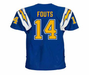 DAN FOUTS San Diego Chargers 1982 Throwback NFL Football Jersey - BACK