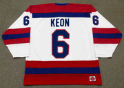 DAVE KEON Indianapolis Racers 1976 WHA Throwback Hockey Jersey - BACK