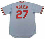 SCOTT ROLEN St. Louis Cardinals 1980's Away Majestic Throwback Baseball Jersey - BACK