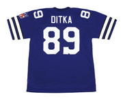 MIKE DITKA Dallas Cowboys 1969 Throwback NFL Football Jersey - BACK