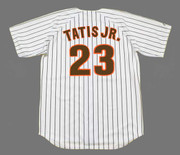 FERNANDO TATIS JR. San Diego Padres 1980's Away Majestic Throwback Baseball Jersey - BACK