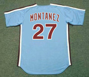 WILLIE MONTANEZ Philadelphia Phillies 1974 Away Throwback Baseball Jersey - Back