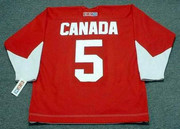 BRAD PARK Team Canada 1972 CCM Throwback Hockey Jersey - Back