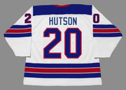 LANE HUTSON 2023 USA Nike Throwback Hockey Jersey - BACK