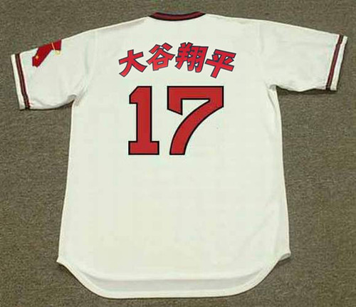 OHTANI 17 ANGELS ユニフォーム Majestic Men's Los Angeles Angels Shohei Ohtani Majestic Scarlet