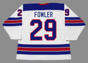 JACOB FOWLER 2023 USA Nike Throwback Hockey Jersey - BACK