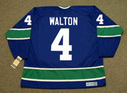 MIKE WALTON Vancouver Canucks 1975 CCM Throwback Away NHL Hockey Jersey - BACK