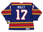 SIMON NOLET Kansas City Scouts 1975 Away CCM Throwback NHL Jersey - BACK