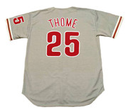 JIM THOME Philadelphia Phillies 2003 Away Majestic Throwback Baseball Jersey - BACK