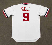 BUDDY BELL Cleveland Indians 1972 Home Majestic Throwback Baseball Jersey - back