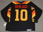 BILL DERLAGO Vancouver Canucks 1979 CCM Throwback NHL Hockey Jersey - back