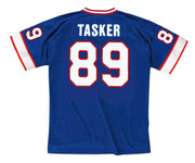 STEVE TASKER Buffalo Bills 1991 Home Throwback NFL Football Jersey - back