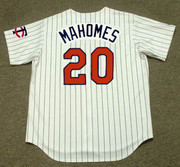 PAT MAHOMES Minnesota Twins 1994 Home Majestic Throwback Baseball Jersey - BACK