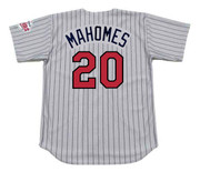 PAT MAHOMES Minnesota Twins 1994 Away Majestic Throwback Baseball Jersey - BACK