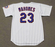 PAT MAHOMES New York Mets 1999 Home Majestic Throwback Baseball Jersey - back