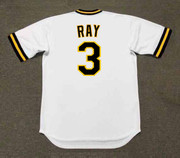 JOHNNY RAY Pittsburgh Pirates 1982 Home Majestic Throwback Baseball Jersey - back