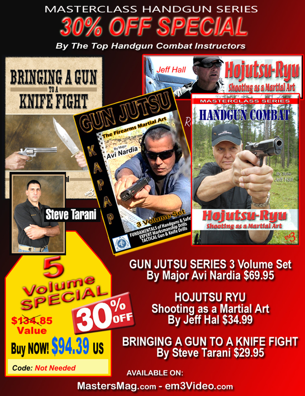 Masterclass Handgun 5 DVD SPECIAL 30% OFF