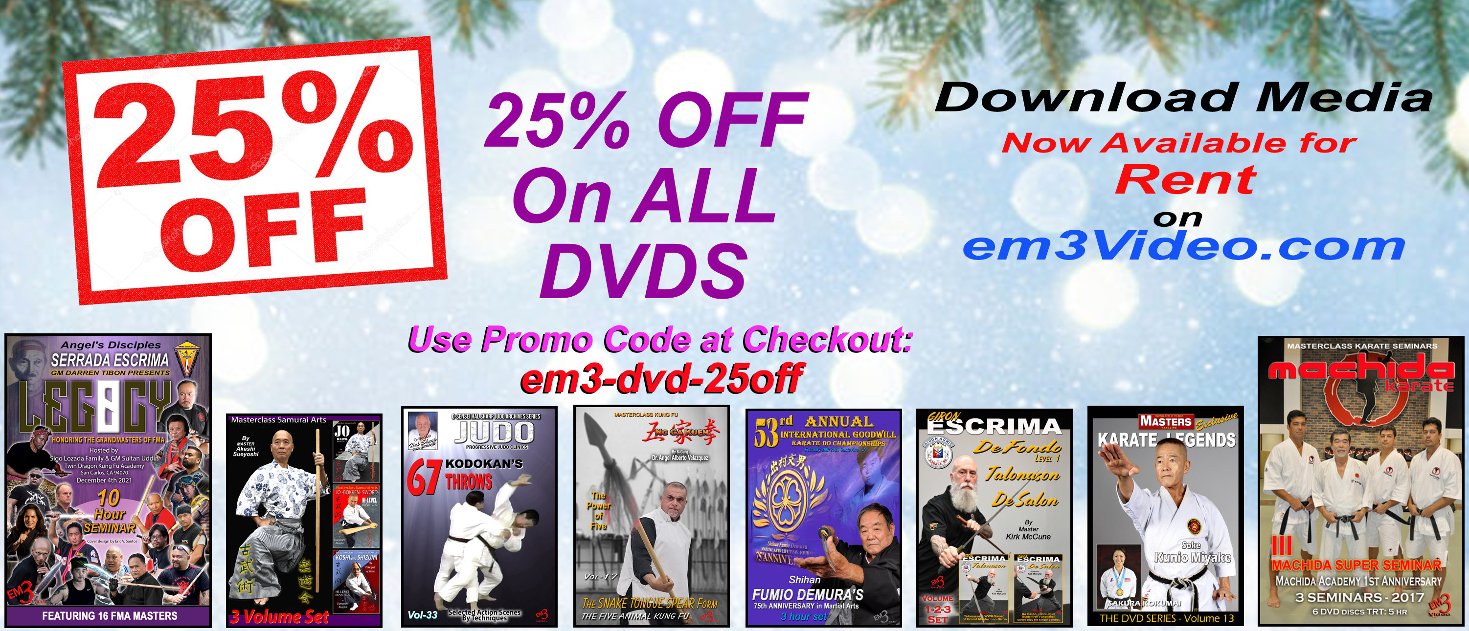 Martial Arts Instructional DVDs and Video Downloads em3Video