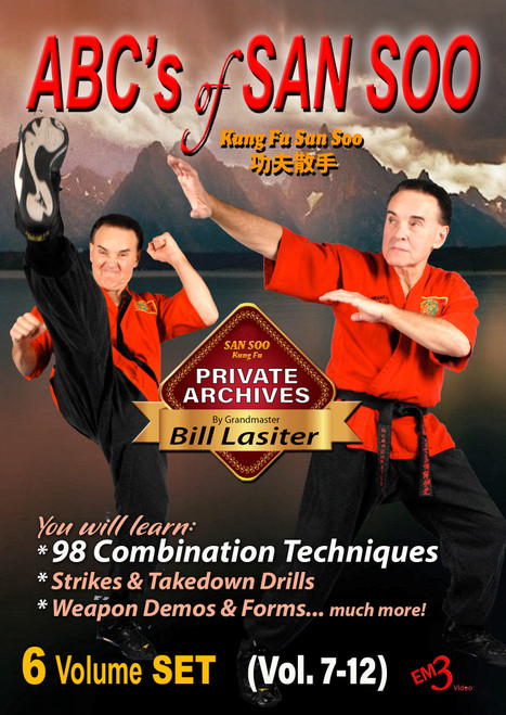 ABC'S of SAN SOO Kung Fu - Vol-7, 8, 9, 10, 11 & 12 - (6 Vol Set) by GM Bill Lasiter