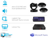 Microsoft Teams Kit featuring the AVer VC520 Pro2 with Dual Speakerphones and the Lenovo Tiny Designed for Larger Conference Rooms or Classrooms