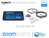Logitech Pro 20 Zoom Rooms Solution with Rally Bar, Rally Mic Pod (3), Tap Cat5e & TV Mount ideal for rooms up to 20+ people