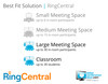 RingCentral Rooms Solution with AVer CAM570 and Nureva HDL410 (White) Large Room