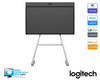 Logitech | Rally Board 65 Bundle (RB65 Graphite + Cart White) (991-000561)