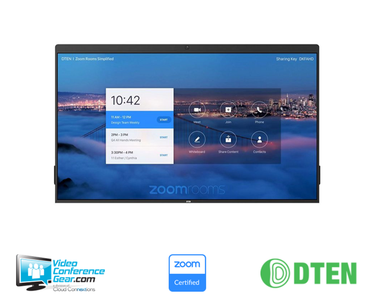 DTEN ON SERIES 55 Inch Zoom Rooms Appliance All-in-One DBA0455E