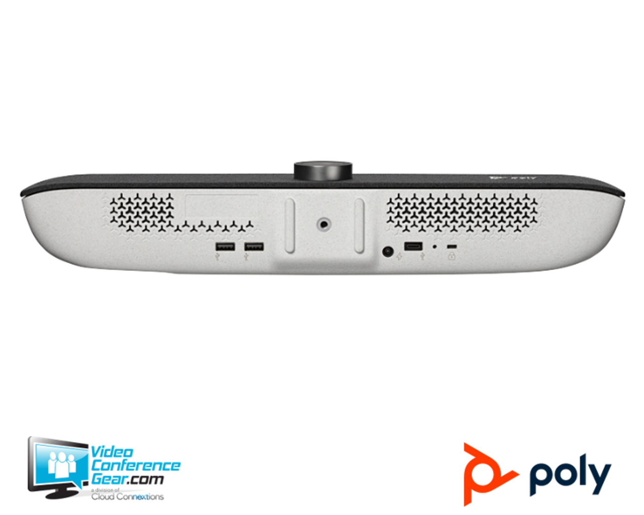 Poly Studio P15, Open Ecosystem, 4K Camera, Integrated Speaker, 3 x Mic; (1) USB 3.0 Type C to Type C, 1.5m works with Zoom, Microsoft Teams, GoTo Meeting, Google Hangouts