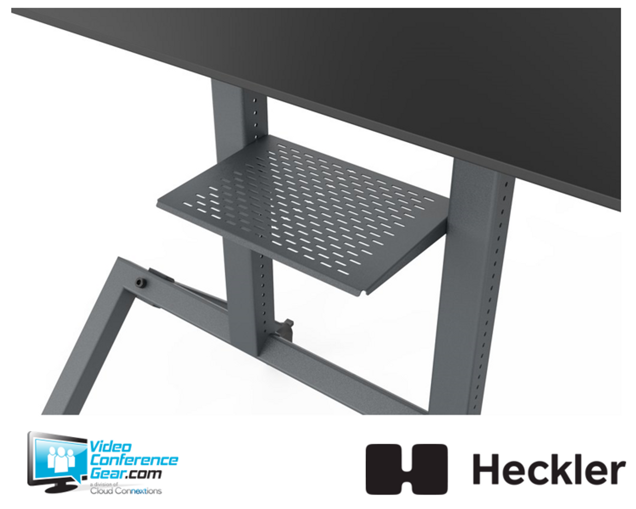 Heckler H709 Control Shelf for Heckler AV Cart - Black Grey