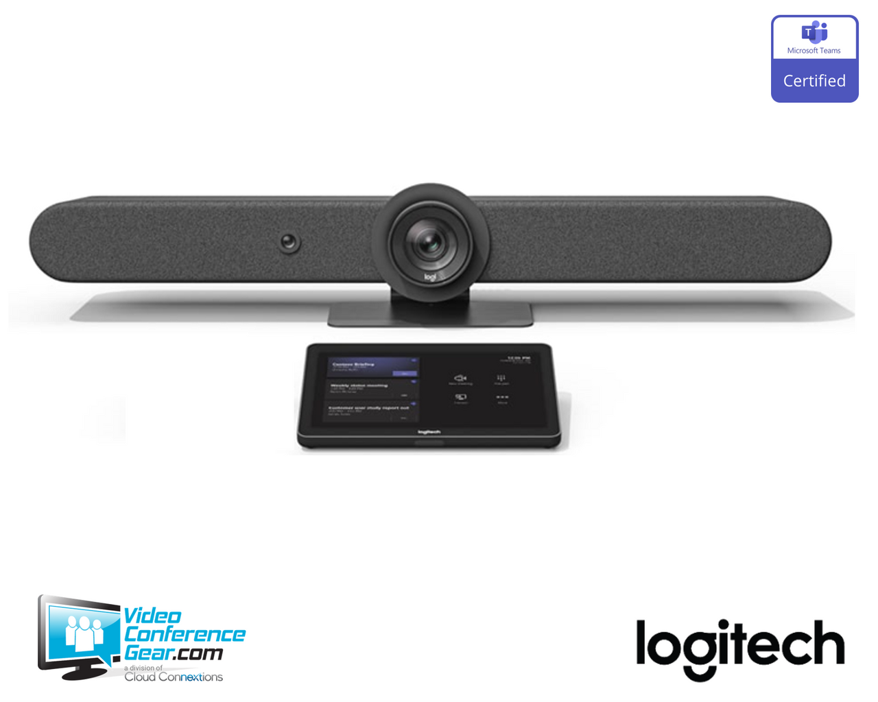 Logitech Rally Bar with Tap Cat5e Configured for Microsoft Teams Ready to Use Video Conferencing TAPRBGUNIAPP-TEAMS